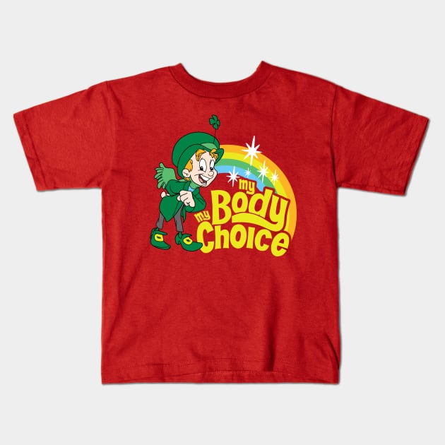 my body my choice Kids T-Shirt by Midnight Run Studio